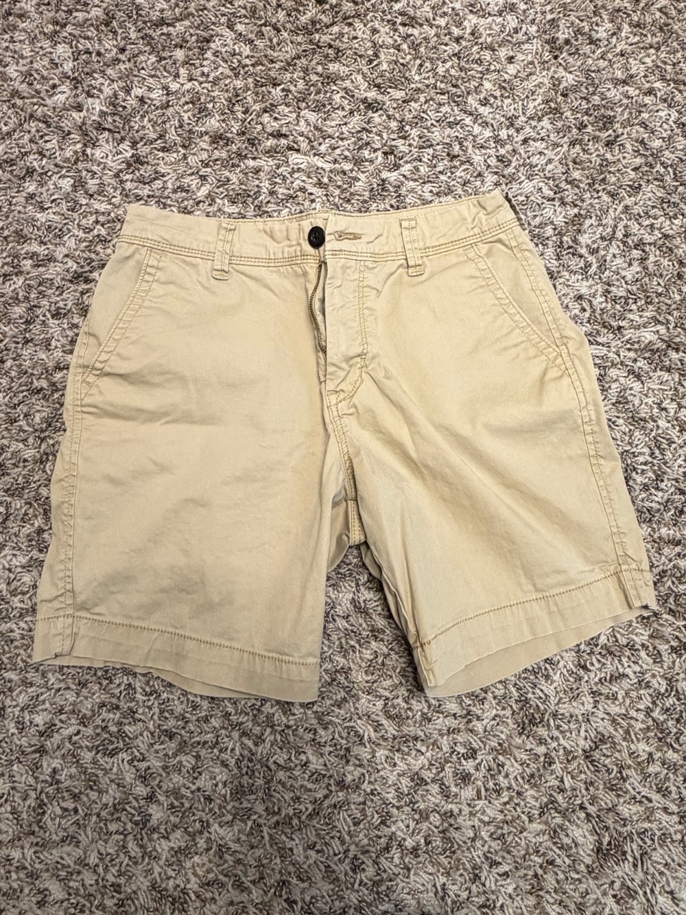 Aeropostale Men's Size 29 Tan Flat-Front Shorts